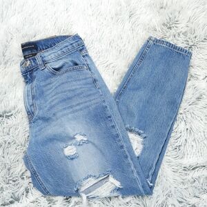 Women's Blue Distressed Jeans